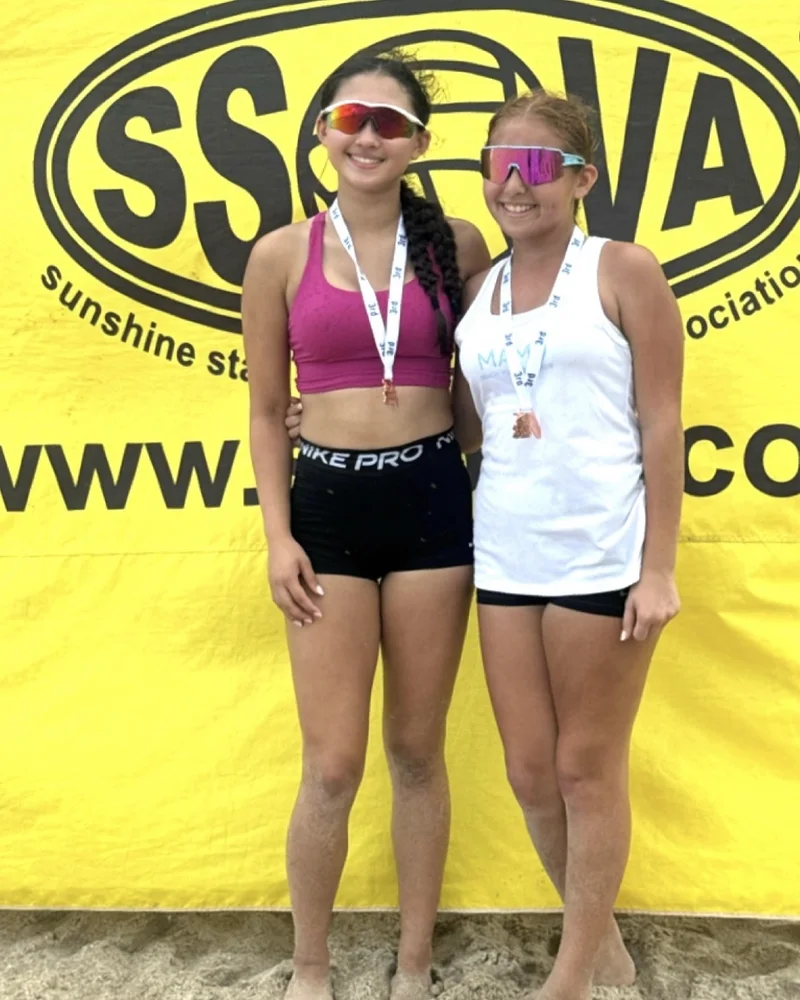 Hannah McGrath and Ali Vega with their SSOVA bronze medals